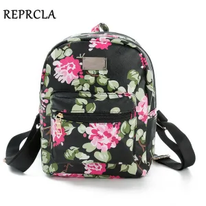 2017 New Printing Backpack School Bags For Teenagers PU Leather Women Backpacks Girls Travel Bag High Quality N509