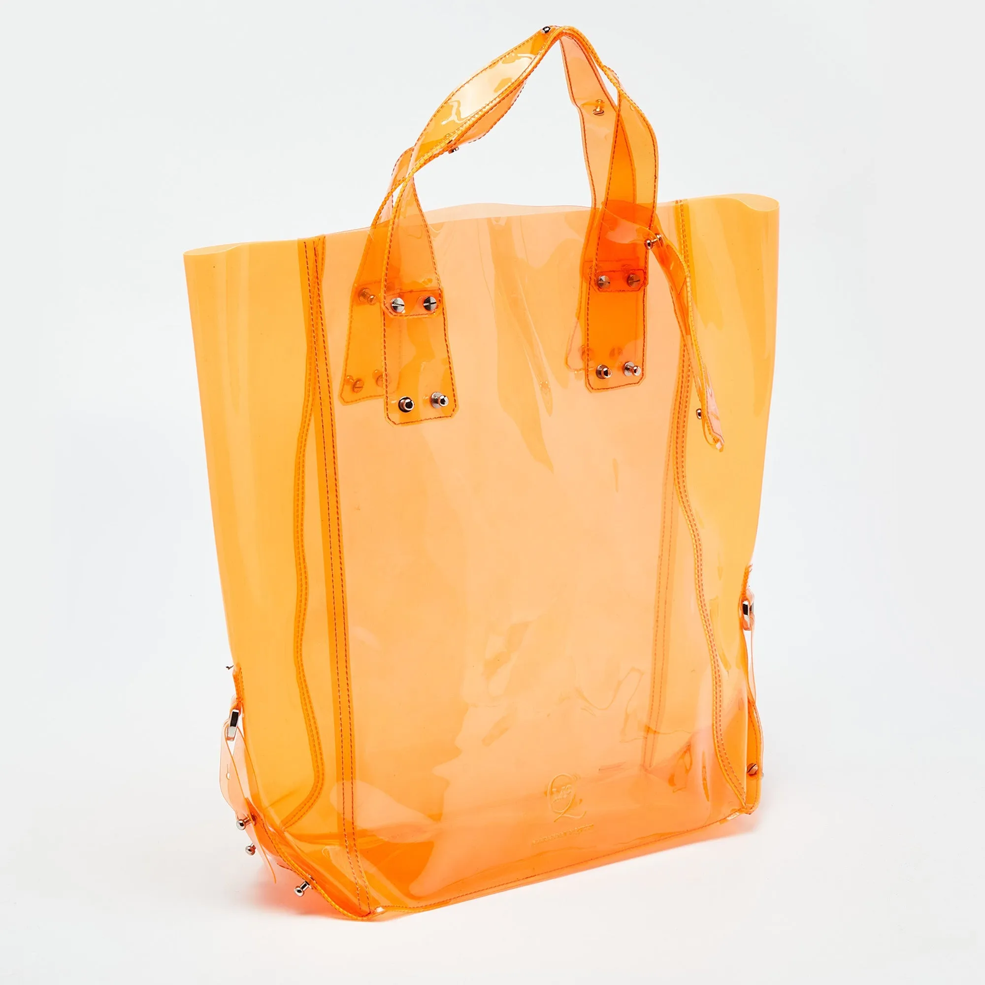 ALEXANDER MCQUEEN Orange PVC Tote