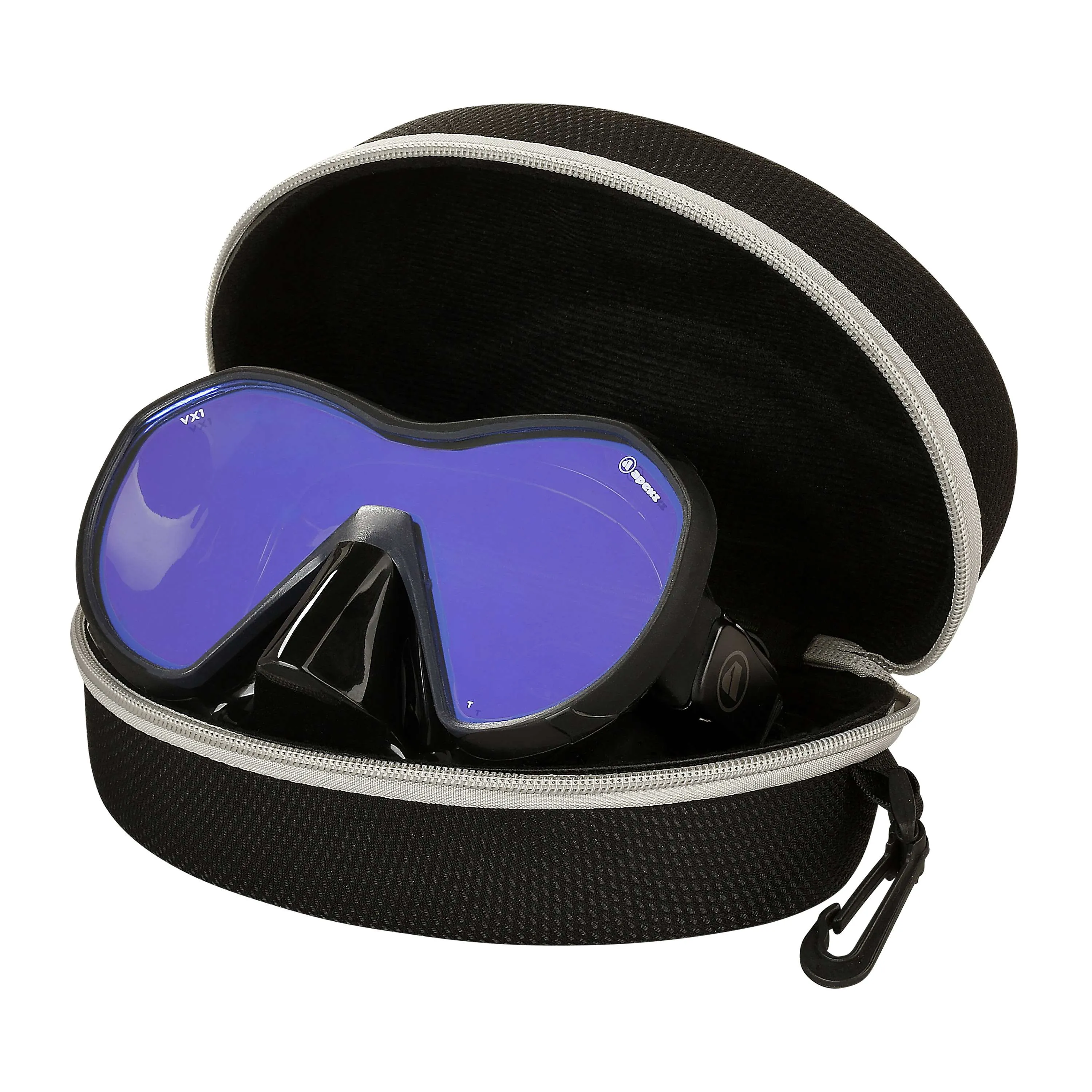 Apeks VX1 Scuba Diving Mask w/ UV Lens Black/Black