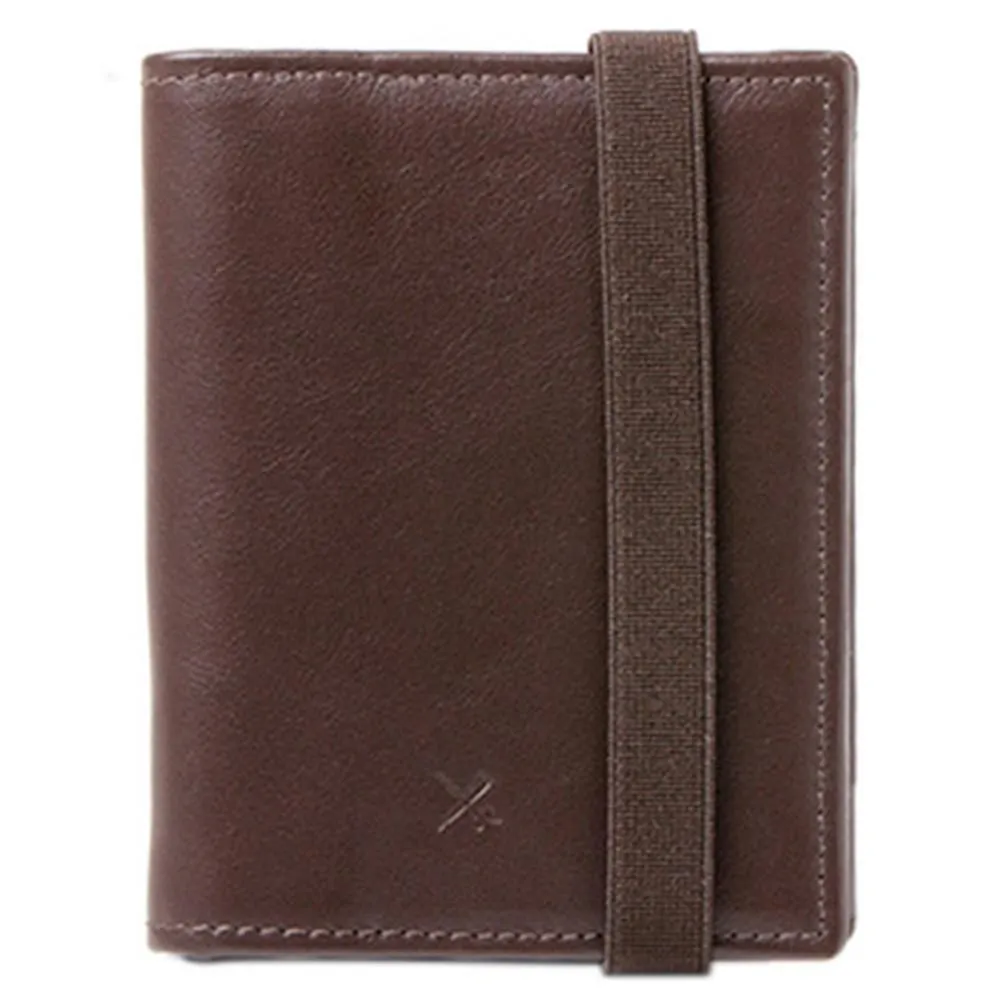 Barber Shop "Pixie" Leather Memory & Credit Card Organiser (Dark Brown)