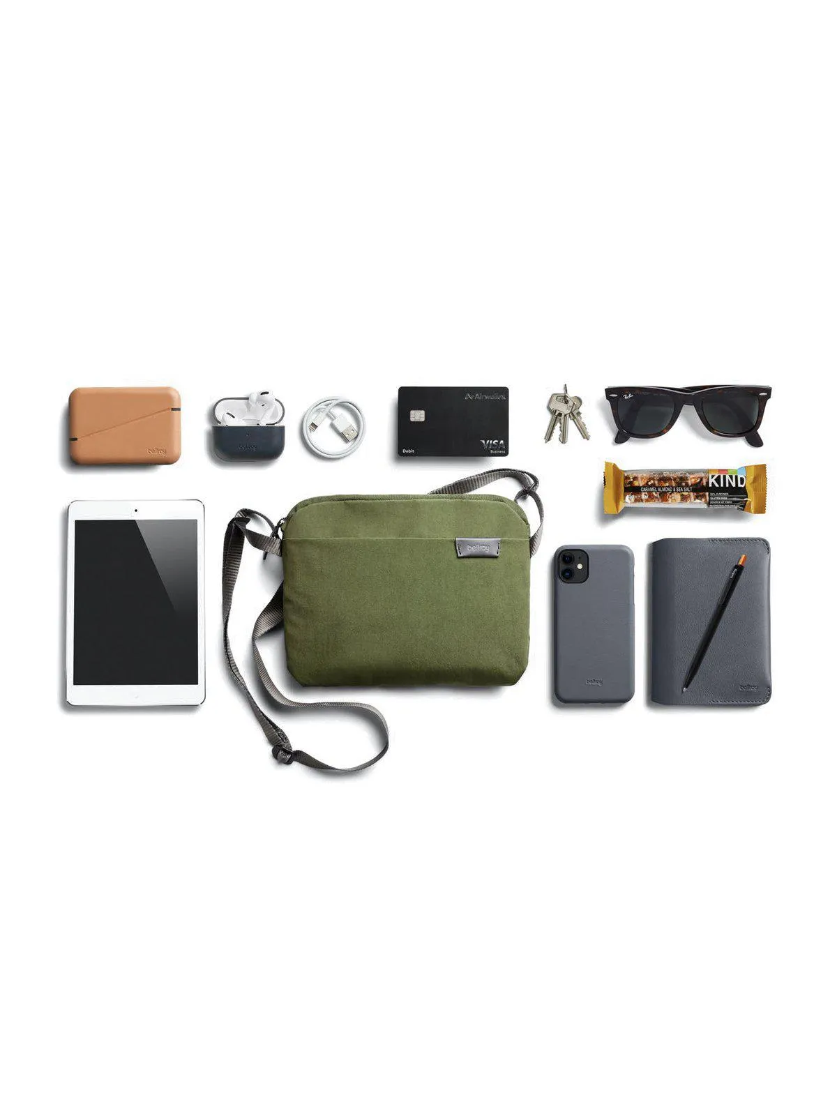 Bellroy City Pouch Plus Ranger Green