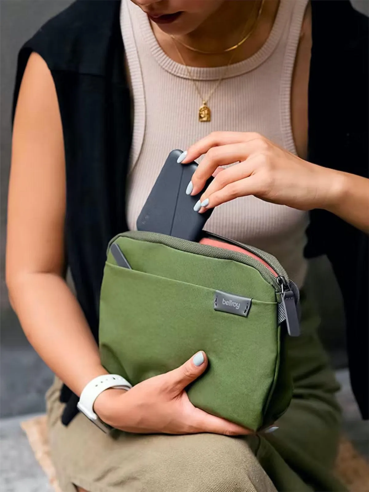 Bellroy City Pouch Plus Saltbush