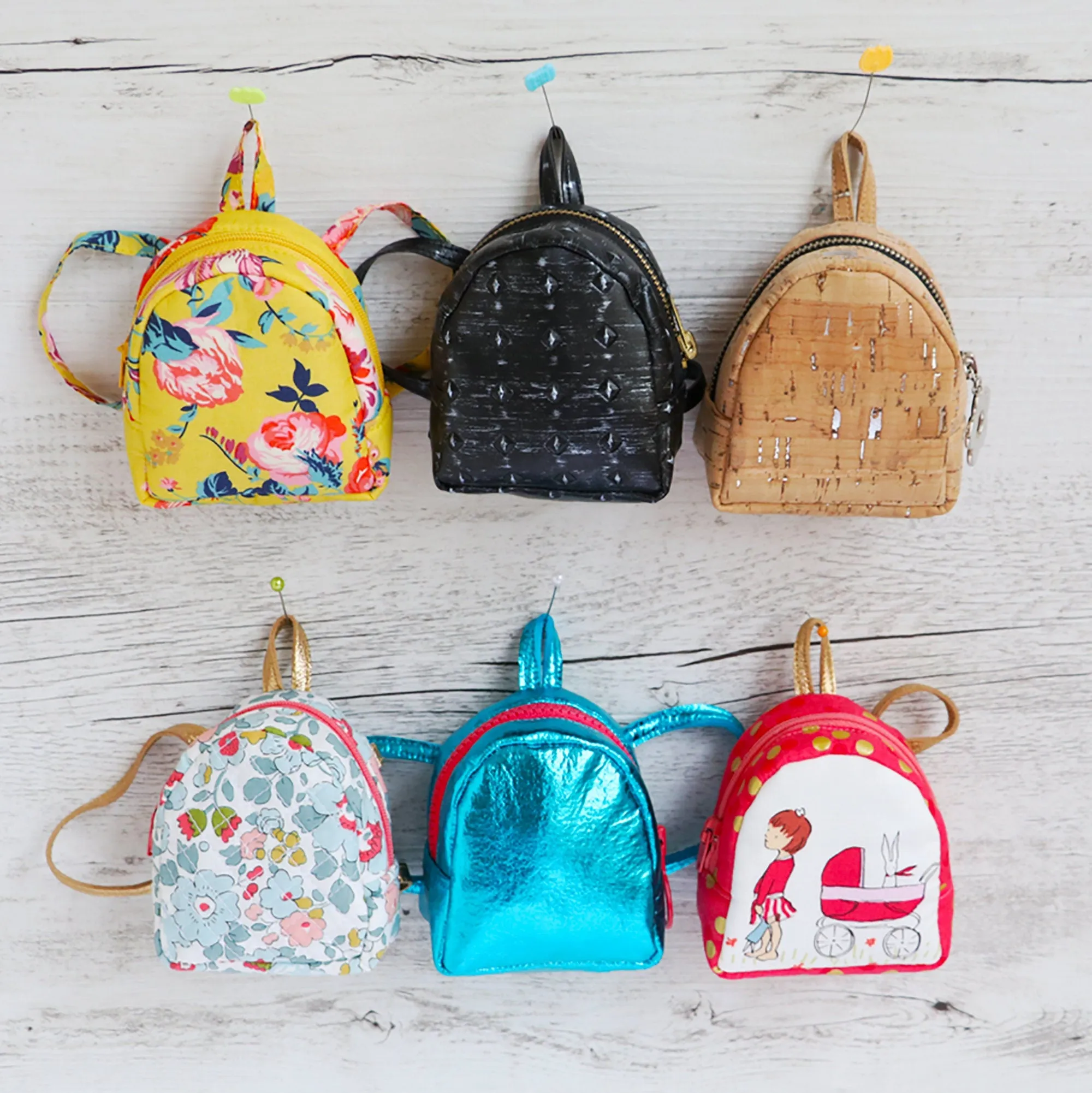 Bitty Backpacks: Mini backpack sewing pattern