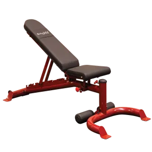 Body-Solid - FLAT/INCLINE/DECLINE BENCH, RED FRAME