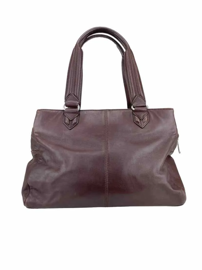 Botkier Women's Rex Pleated Leather Satchel Brown One Size