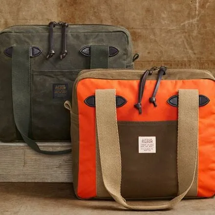 Canvas Tote   Filson Zip in Otter Green