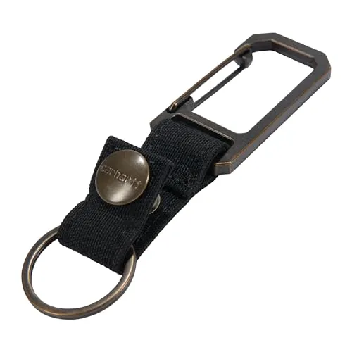 Carhartt B0000251 Unisex Adult Key Keeper, Key Ring Holder with Self-Locking Metal Gate Clip