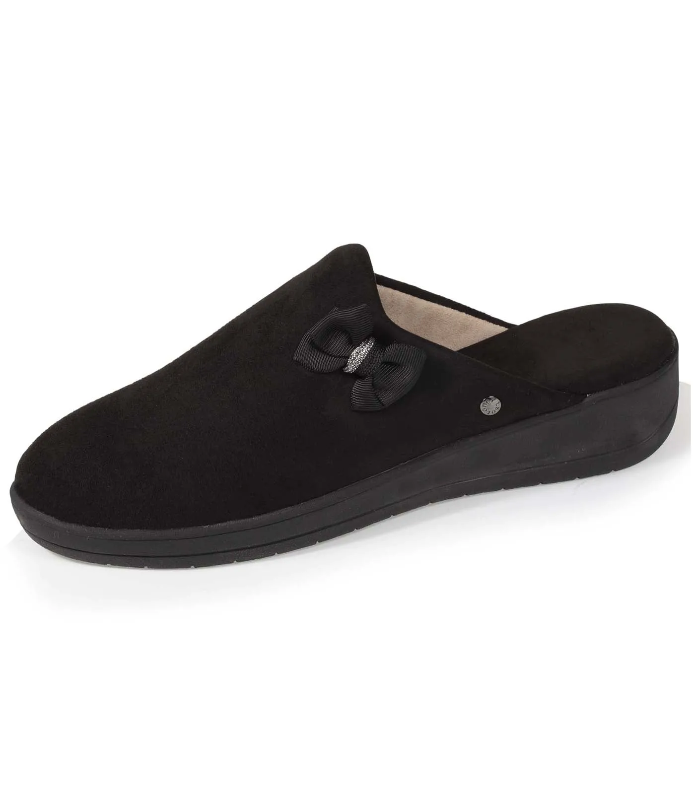 Chaussons mules Femme Talon Nud Noir