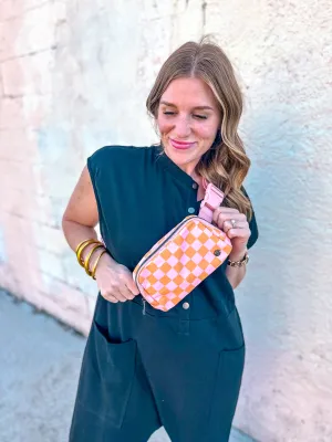 Checkered Belt Bag