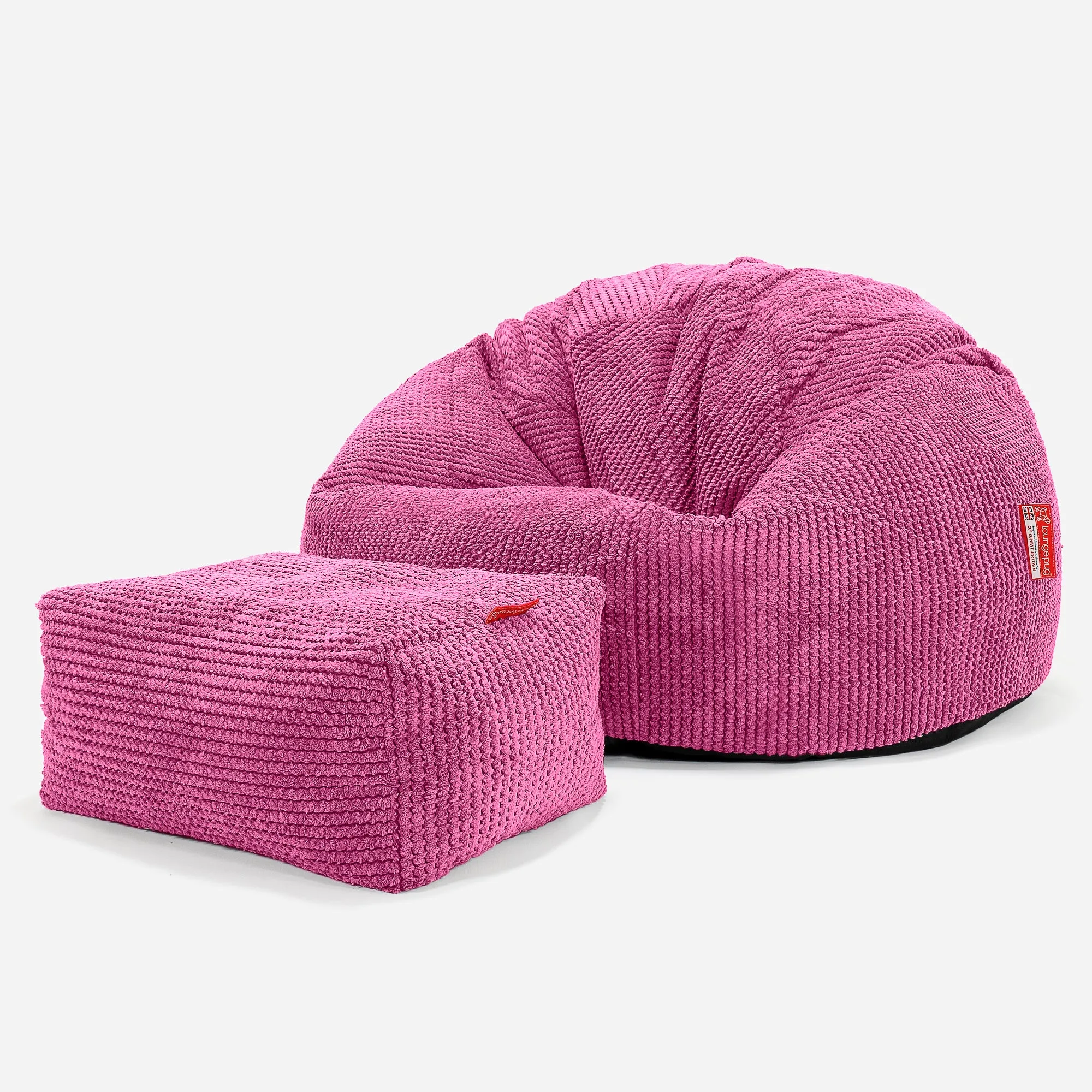 Classic Bean Bag Chair - Pom Pom Pink