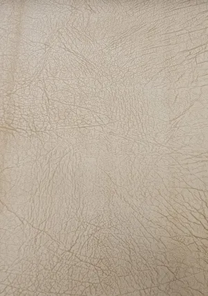 Creme Distressed Velvet Flocking Vinyl / Sold by the Yard (Second Quality Goods)