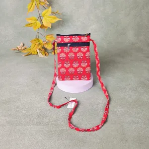 Daily Sling Red with Floral Prints Design