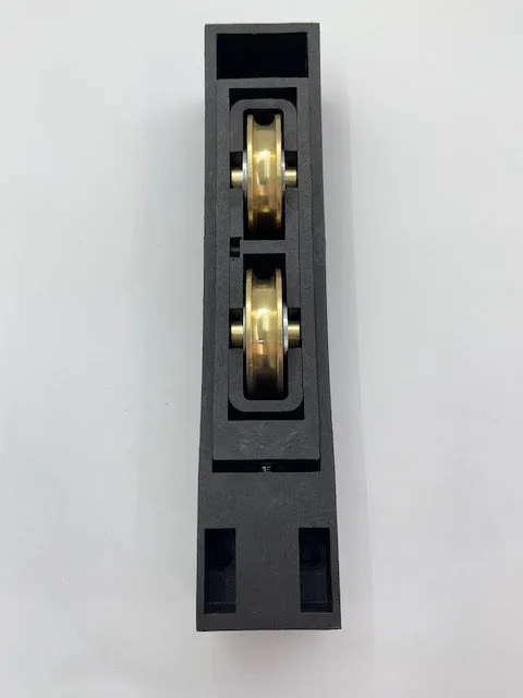 Door Carriage & Rollers Heavy Duty Brass- Sold singly