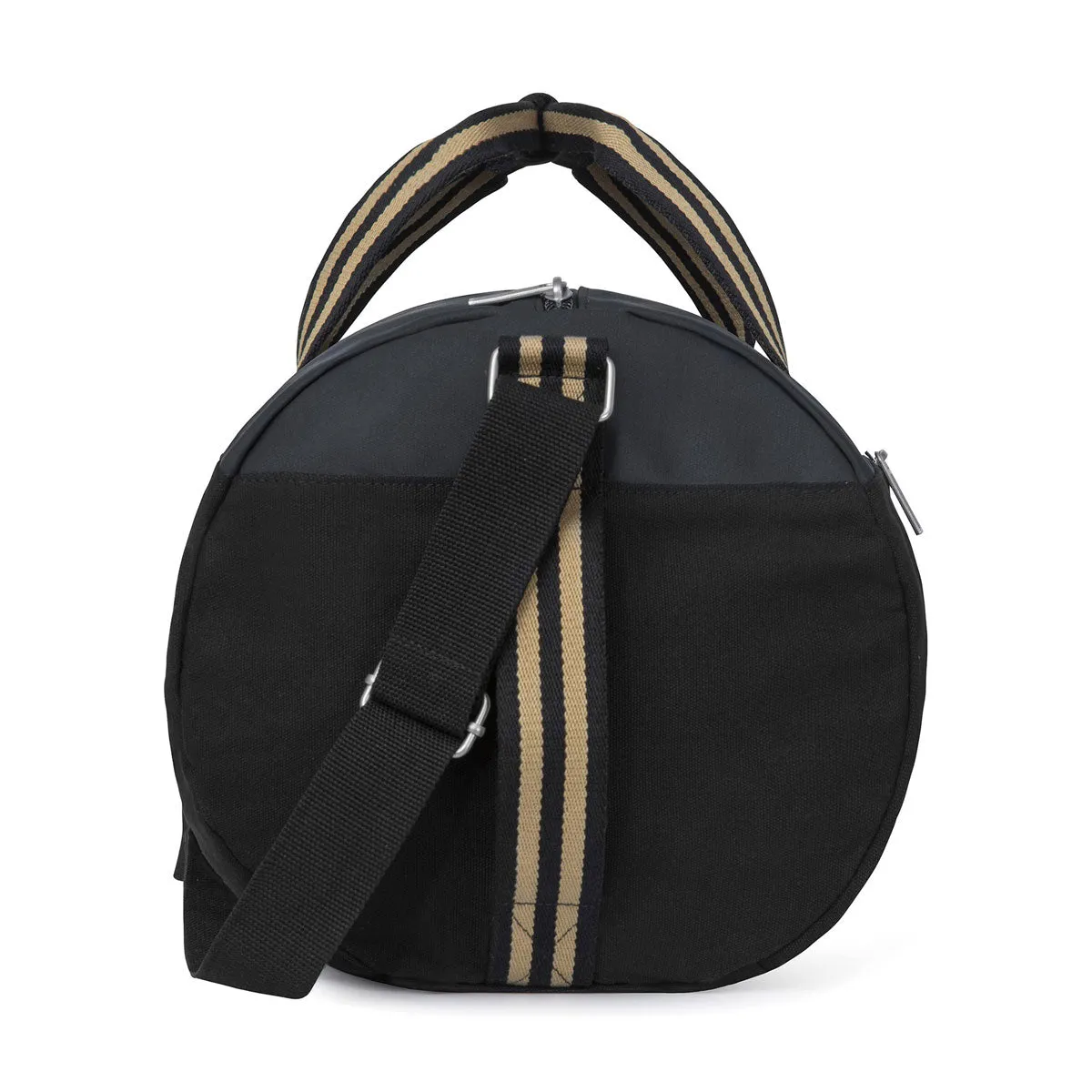 Gemline Black Charlie Cotton Barrel Duffel