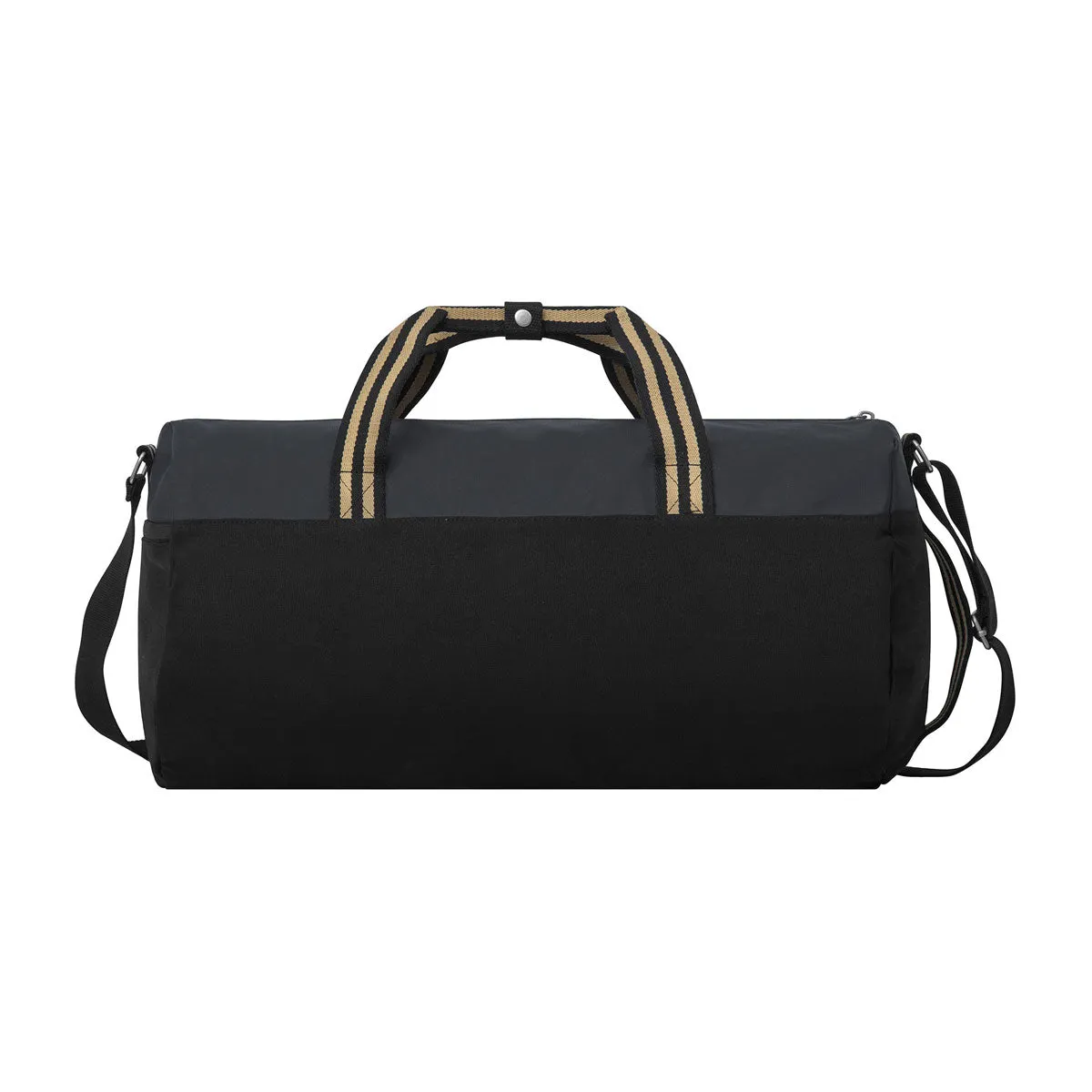 Gemline Black Charlie Cotton Barrel Duffel