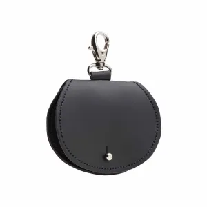 Handbag Charms - Mini Saddle Bag Coin Purse Charm - Black