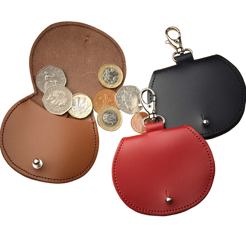 Handbag Charms - Mini Saddle Bag Coin Purse Charm - Black