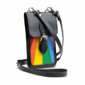 Handmade Leather Mobile Phone Pouch Plus - Pride - Made in England