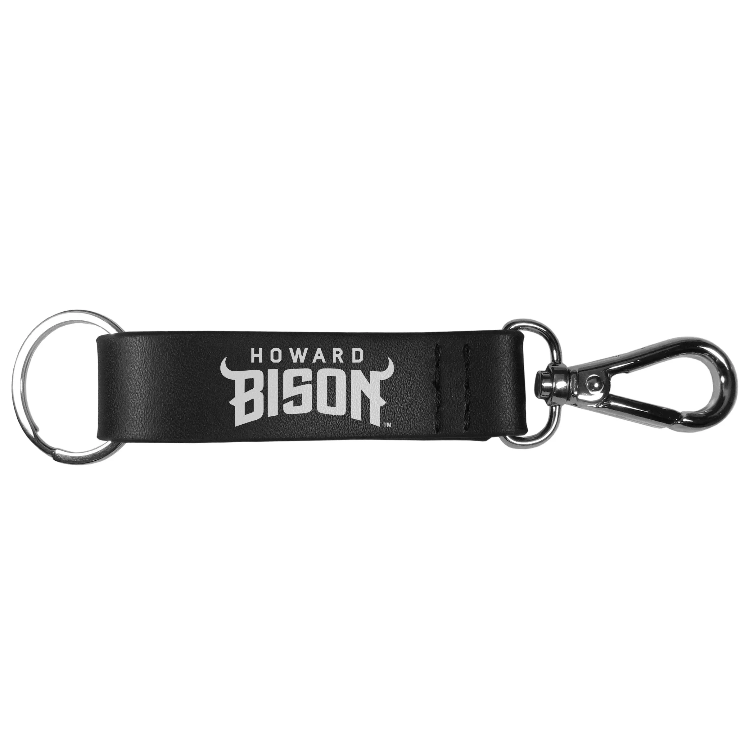 Howard University Bison Black Strap Key Chain