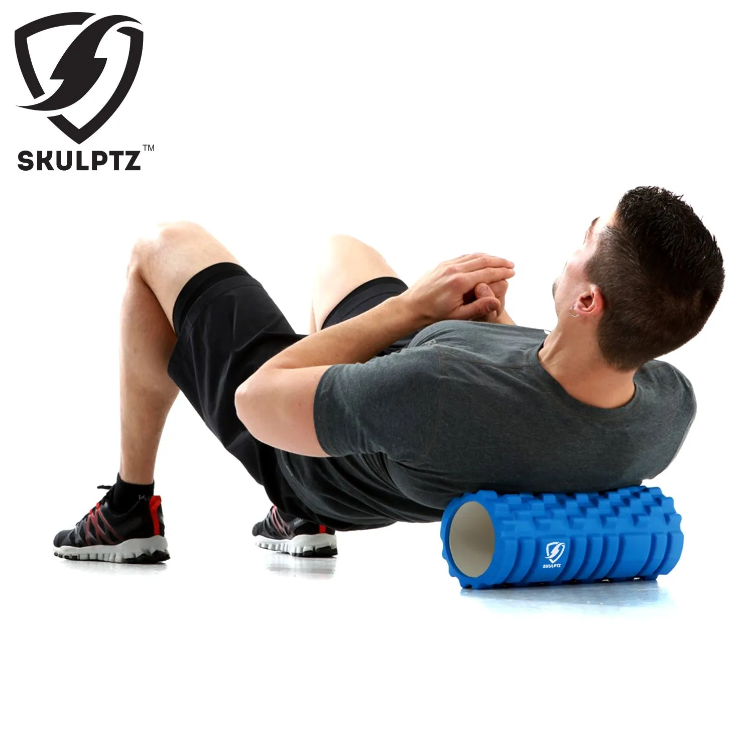 Hybrid Heavy Duty Foam Roller (Blue)