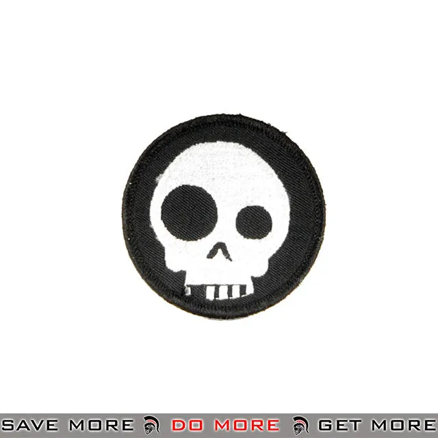 Lancer Tactical Velcro Morale Patch AC-110 - Big Eye Socket Skull