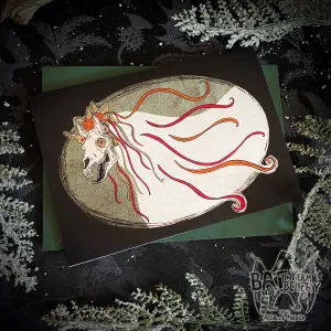 Landscape Mari Lwyd Christmas Card