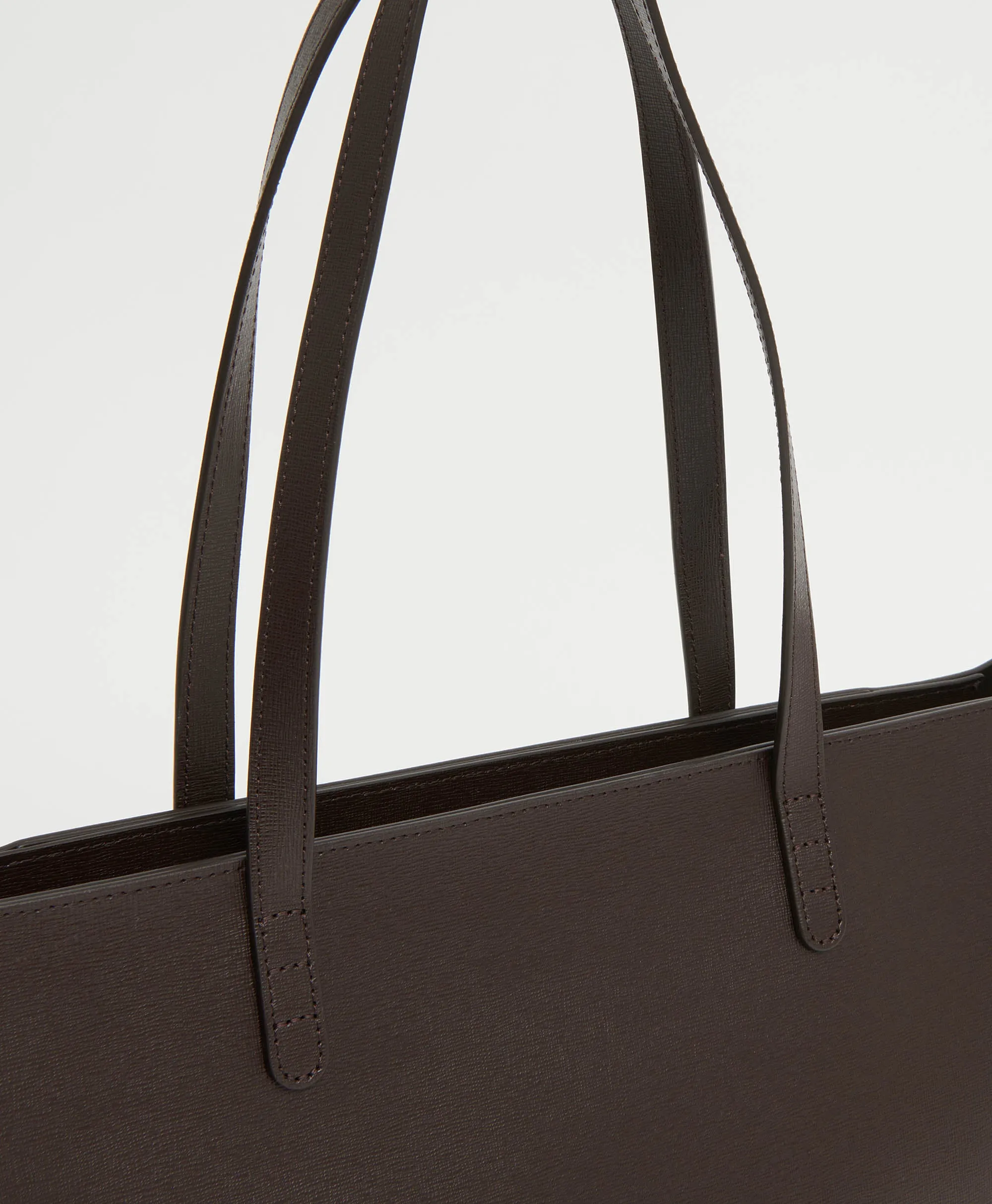 Large Zip Tote - Mocha