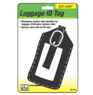 Leather Look Luggage I.D. Tag