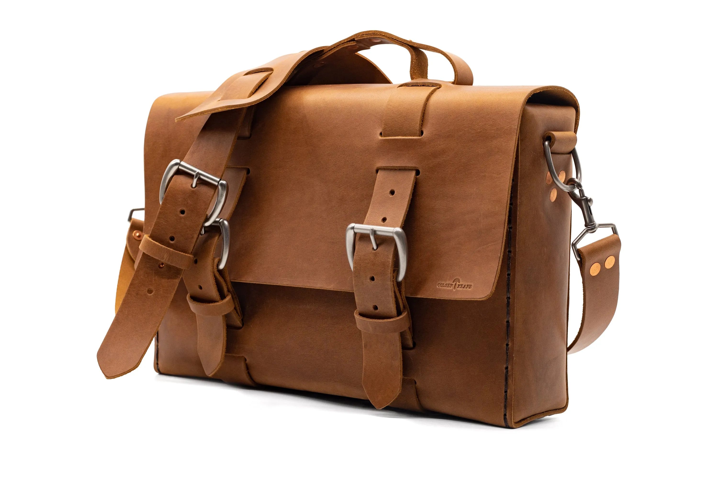 Limited Edition No. 4313 - Minimalist Standard Leather Satchel in Summer Beach - ONLY 2 MADE!