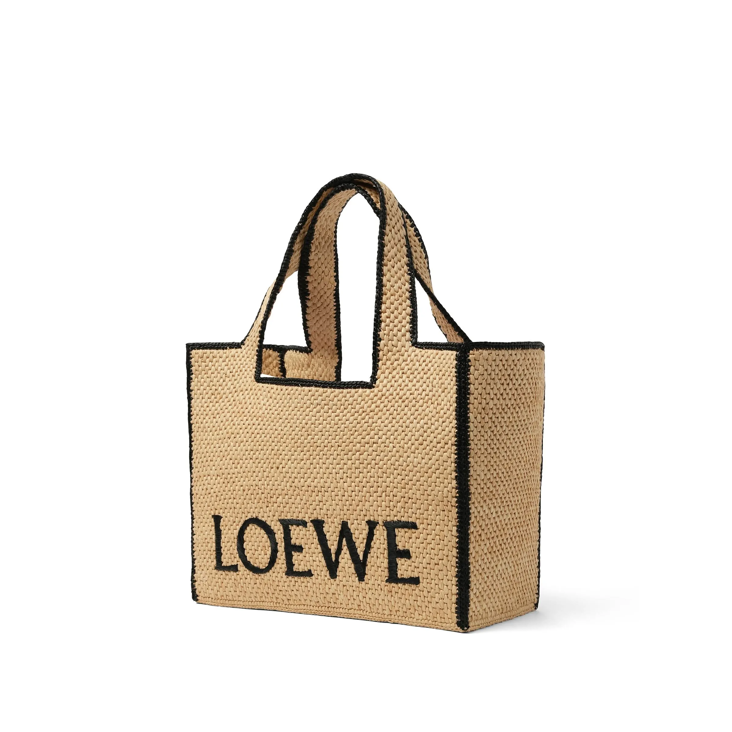 Loewe Font Tote Large Bag in Natural