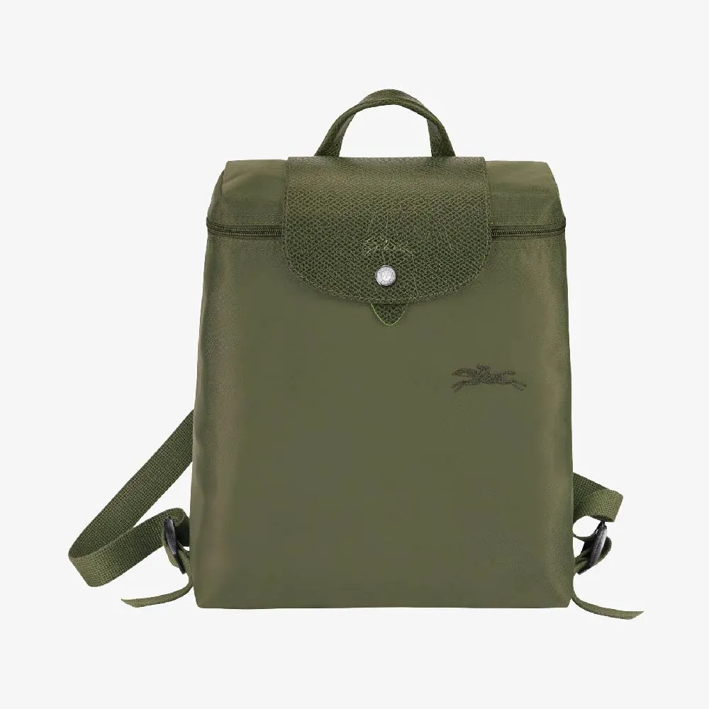 Longchamp Le Pliage backpack, dark green