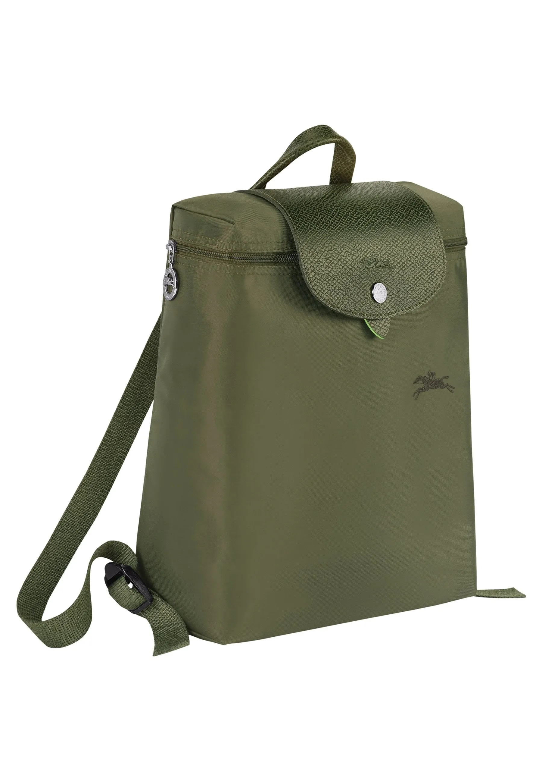 Longchamp Le Pliage backpack, dark green