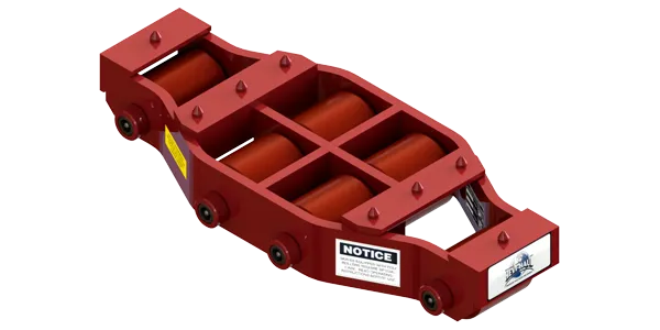 Non Tilt Rigid Utility Skate HUM-HD-75-P | 20 Ton Capacity - Polyurethane Rollers