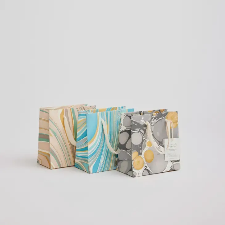 Paper Mirchi Hand Marbled Small Gift Bag Luxe