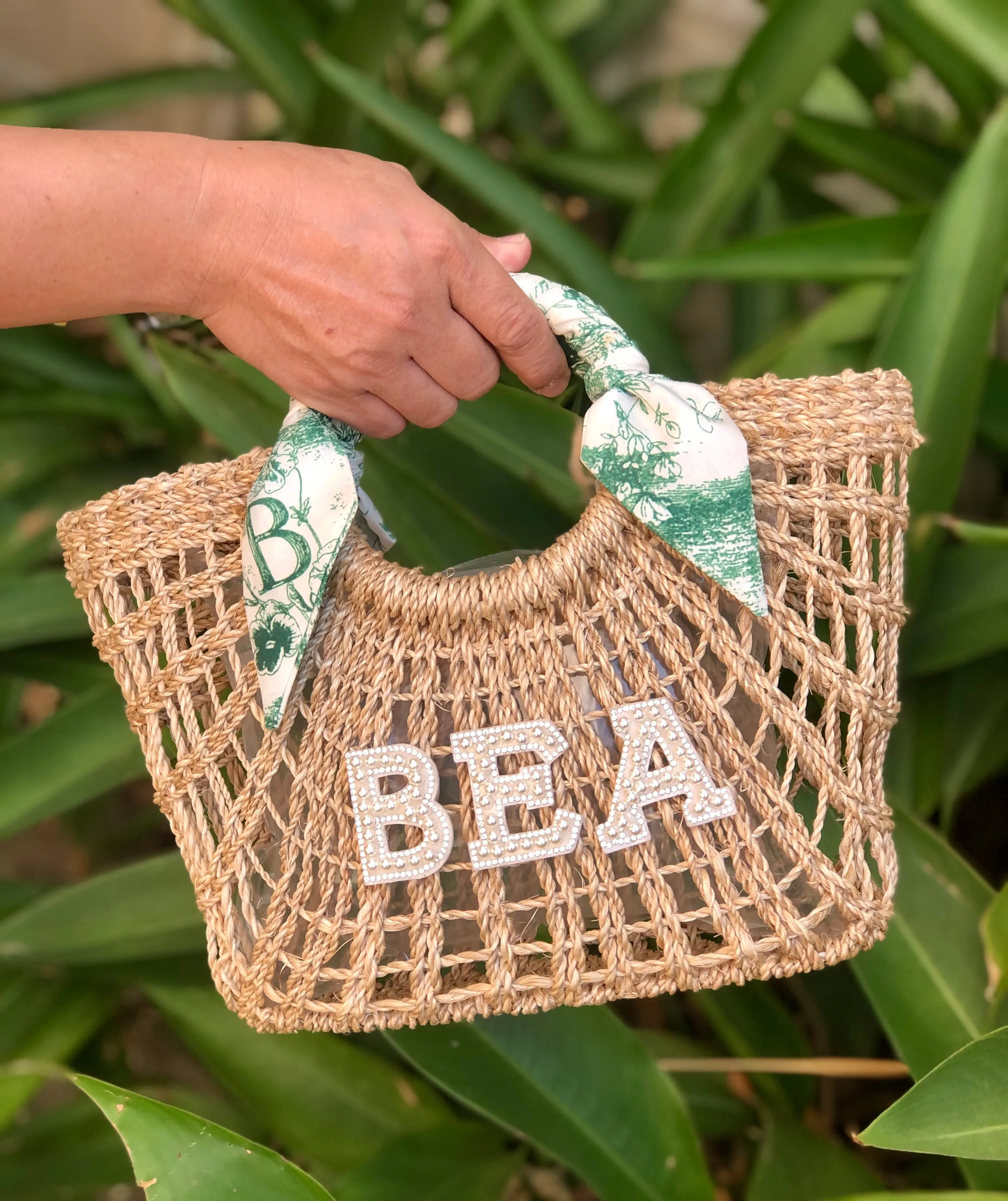 Personalized Mini Abaca Basket