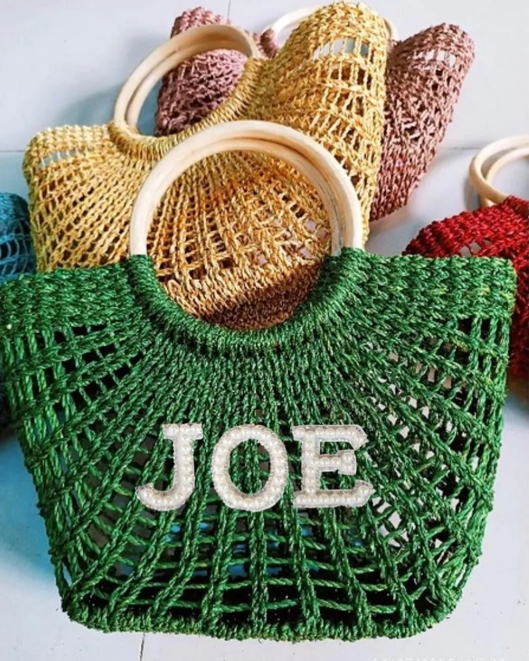 Personalized Mini Abaca Basket