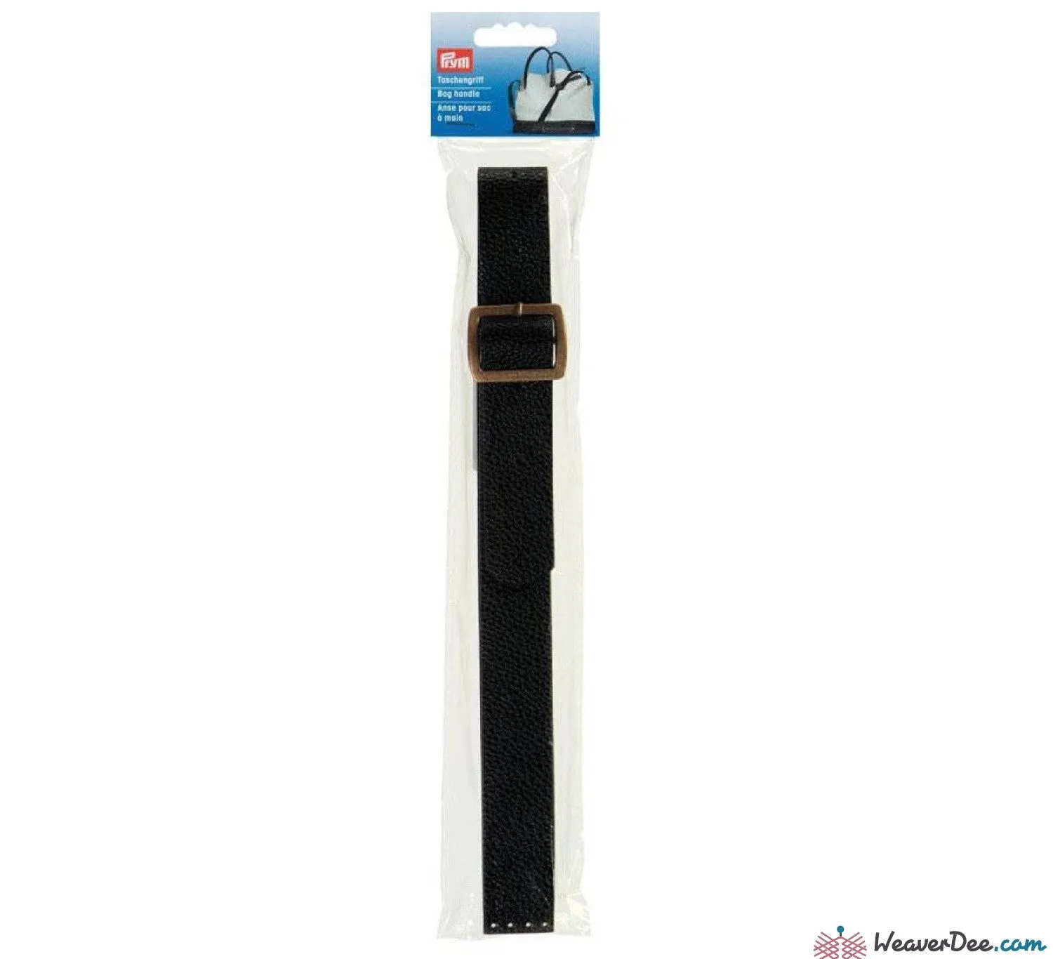 PRYM Lilly Bag Strap Handle - Leather Look / Black