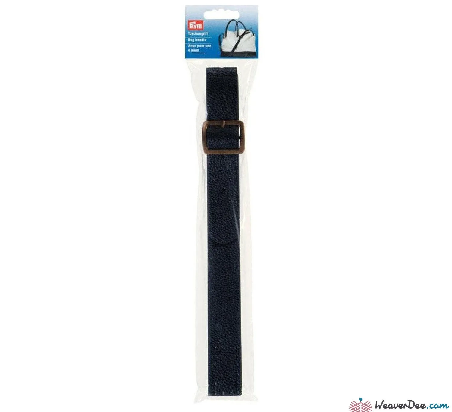 PRYM Lilly Bag Strap Handle - Leather Look / Navy