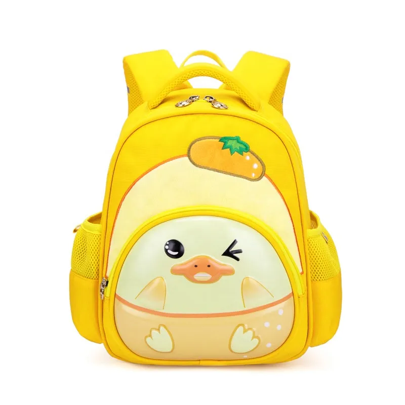 THE LITTLE LOOKERS Cute School Bag Backpack for Girls & Boys Kids School Bags Preschool Kindergarten Travel Picnic - Yellow