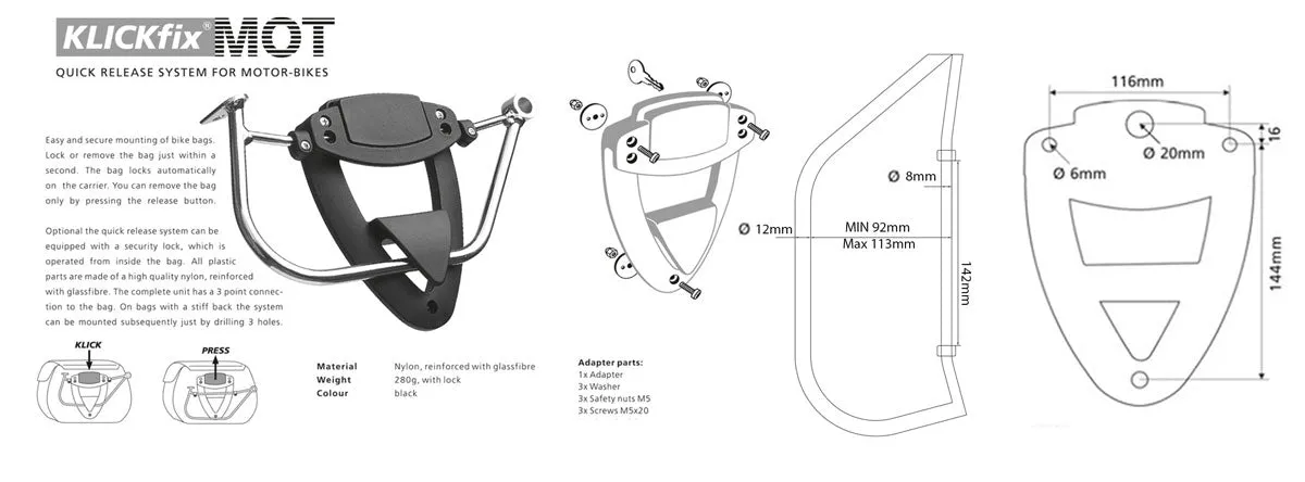 UNIT Garage Klickfix Racks - Royal Enfield Continental GT 650 and Interceptor 650