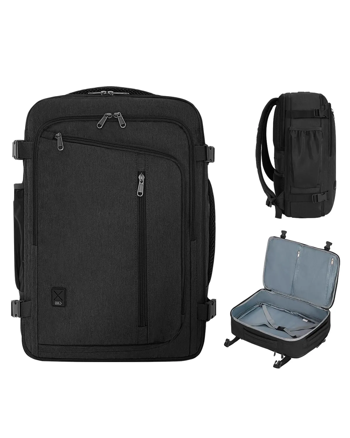 WANDF Expandable 17 Inch Travel Laptop Backpack