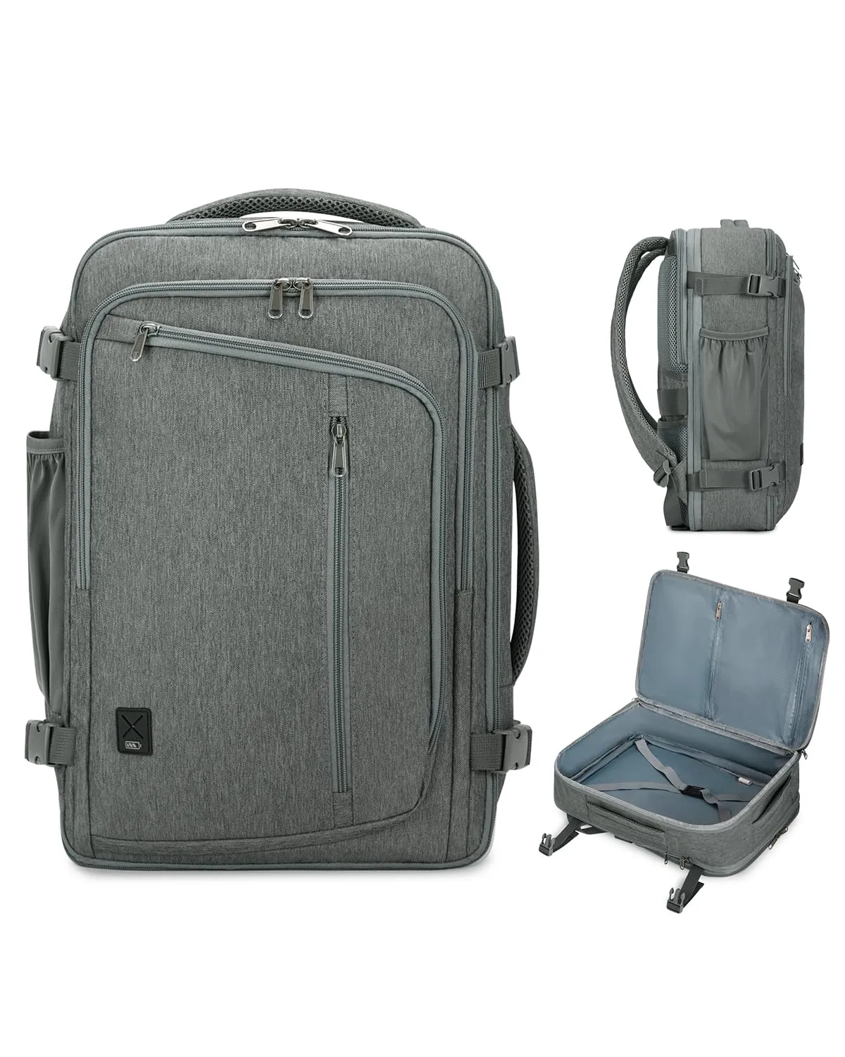 WANDF Expandable 17 Inch Travel Laptop Backpack