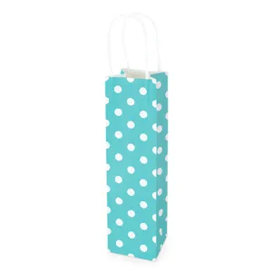 White Kraft Blue 750ml Bottle Bag By Cakewalk