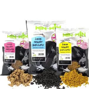 Premium Win-Win Ready Method Pellets 1kg for Optimized Fishing Success