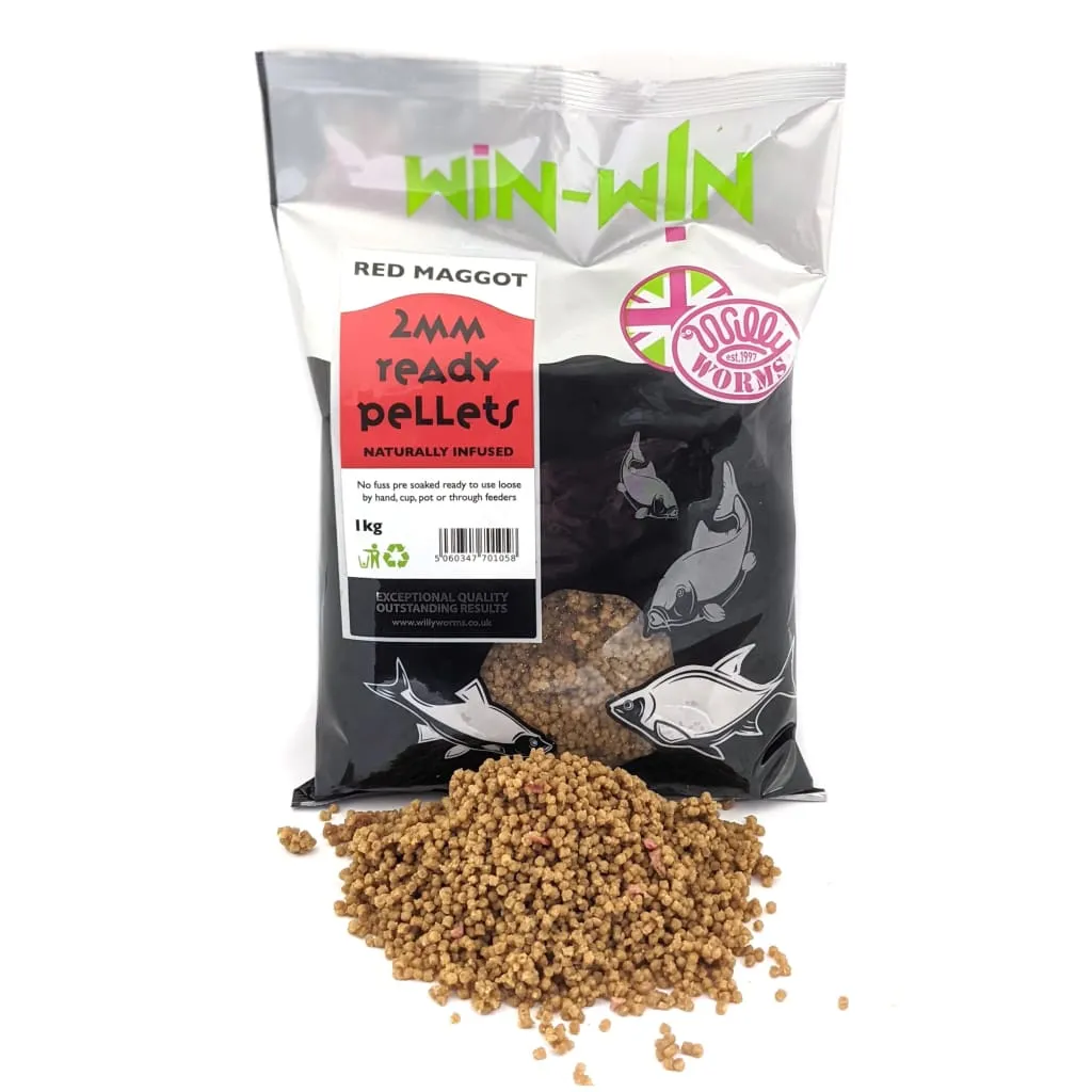 Premium Win-Win Ready Method Pellets 1kg for Optimized Fishing Success