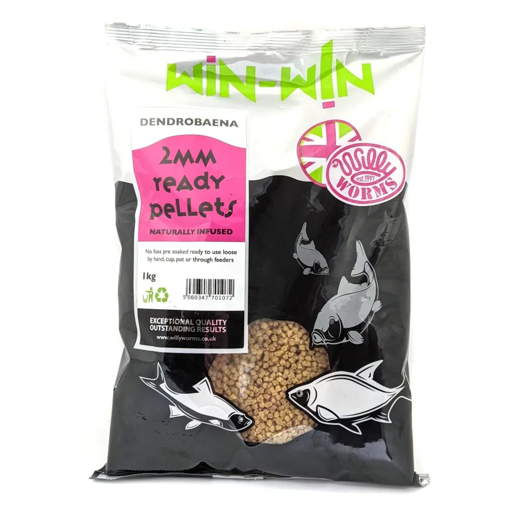 Premium Win-Win Ready Method Pellets 1kg for Optimized Fishing Success