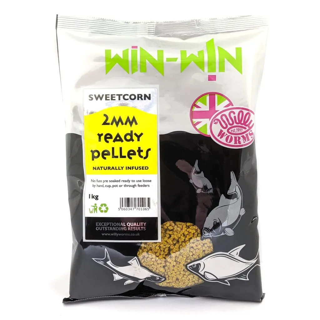 Premium Win-Win Ready Method Pellets 1kg for Optimized Fishing Success