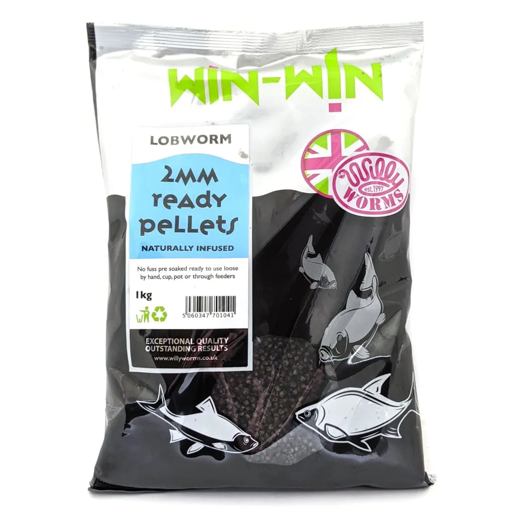 Premium Win-Win Ready Method Pellets 1kg for Optimized Fishing Success