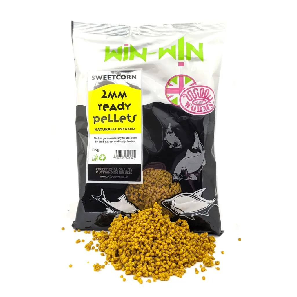 Premium Win-Win Ready Method Pellets 1kg for Optimized Fishing Success